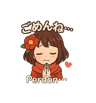 椿乃ちゃんの日常スタンプ スペイン語付き（個別スタンプ：25）