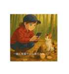 長野県から来た三毛猫にゃんこ（個別スタンプ：1）