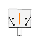 闇数字キャラ(ふかみどり、オレンジ)（個別スタンプ：11）