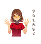 やさしい妻のご相談スタンプ（個別スタンプ：21）