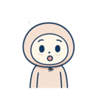 [アレンジ用]パーカーを被ってみた（個別スタンプ：1）