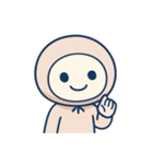 [アレンジ用]パーカーを被ってみた（個別スタンプ：3）