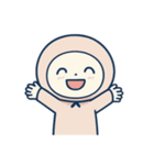 [アレンジ用]パーカーを被ってみた（個別スタンプ：5）