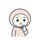 [アレンジ用]パーカーを被ってみた（個別スタンプ：6）