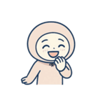 [アレンジ用]パーカーを被ってみた（個別スタンプ：8）
