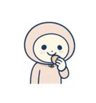 [アレンジ用]パーカーを被ってみた（個別スタンプ：12）