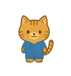 眠いのに寝れない夏のネコスタンプ（個別スタンプ：17）