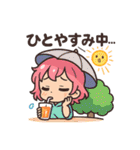 ちびギャルの夏まんきつスタンプ（個別スタンプ：22）