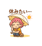 ちびギャルの夏まんきつスタンプ（個別スタンプ：28）