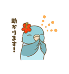 インコ達の夏スタンプ（個別スタンプ：23）