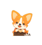 動く！デカ文字コーギー（個別スタンプ：22）