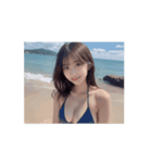 動くビキニ美少女❤️少しハレンチ台詞あり（個別スタンプ：4）