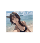 動くビキニ美少女❤️少しハレンチ台詞あり（個別スタンプ：6）