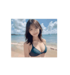動くビキニ美少女❤️少しハレンチ台詞あり（個別スタンプ：10）