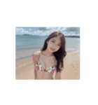 動くビキニ美少女❤️少しハレンチ台詞あり（個別スタンプ：12）