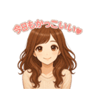 今日もがんばったね♡癒しのお姉さん彼女（個別スタンプ：9）