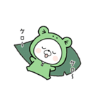 動く♪くまぽこ、梅雨から夏へ（個別スタンプ：3）