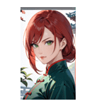真紅の決意眼0（個別スタンプ：36）