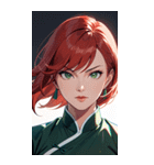 真紅の決意眼0（個別スタンプ：38）