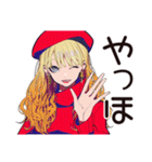 キュートなオンニの夏休み♡（個別スタンプ：2）
