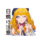 キュートなオンニの夏休み♡（個別スタンプ：4）