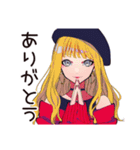 キュートなオンニの夏休み♡（個別スタンプ：8）
