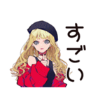 キュートなオンニの夏休み♡（個別スタンプ：16）