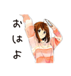 ふつうの女の子の夏★毎日使える（個別スタンプ：2）