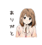 ふつうの女の子の夏★毎日使える（個別スタンプ：3）