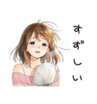 ふつうの女の子の夏★毎日使える（個別スタンプ：7）