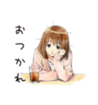 ふつうの女の子の夏★毎日使える（個別スタンプ：11）