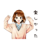 ふつうの女の子の夏★毎日使える（個別スタンプ：13）