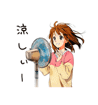 ふつうの女の子の夏★毎日使える（個別スタンプ：24）