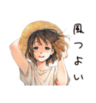 ふつうの女の子の夏★毎日使える（個別スタンプ：25）