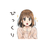 ふつうの女の子の夏★毎日使える（個別スタンプ：27）