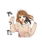 ふつうの女の子の夏★毎日使える（個別スタンプ：36）
