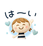 ずっと使える♡3D夏ミルクティ（個別スタンプ：2）