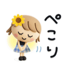 ずっと使える♡3D夏ミルクティ（個別スタンプ：7）
