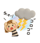 ずっと使える♡3D夏ミルクティ（個別スタンプ：21）