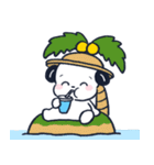 いぬづかさんともこみちゃん(夏)（個別スタンプ：12）
