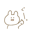 なんともいえない表情。うさぎ3♡（個別スタンプ：15）