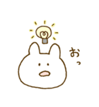 なんともいえない表情。うさぎ3♡（個別スタンプ：21）