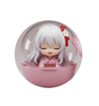 白い精霊みなみちゃん第2弾（個別スタンプ：2）