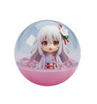 白い精霊みなみちゃん第2弾（個別スタンプ：3）