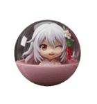 白い精霊みなみちゃん第2弾（個別スタンプ：4）