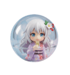 白い精霊みなみちゃん第2弾（個別スタンプ：8）
