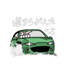 オープンカーとうさぎ（個別スタンプ：5）