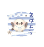 ゆるっとふんわり★夏の絶対シマエナガ（個別スタンプ：9）