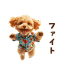 夏の日常！アロハ☆トイプードル（個別スタンプ：16）