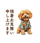夏の日常！アロハ☆トイプードル（個別スタンプ：28）